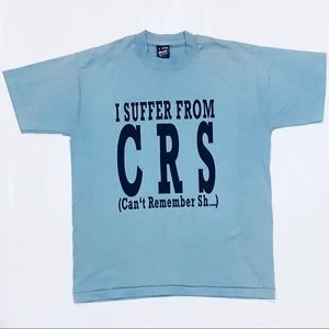 Vtg Fruit Of The Loom I Suffer From CRS Humor 90s